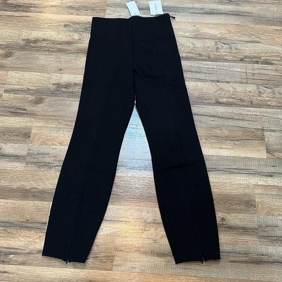 GOOD AMERICAN THE PONTE BOSS SKINNY PANT WOMEN SIZE 2 BLACK NEW - Picture 2 of 14